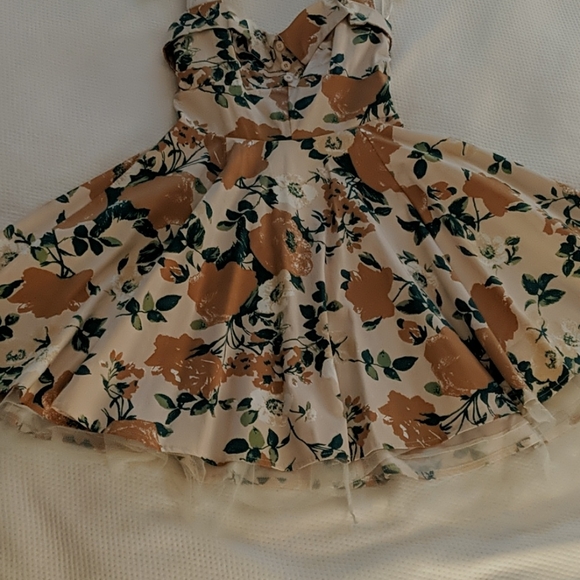 Feverfish UK 50s Style Floral Dress - Picture 6 of 8